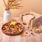 240 Pieces Fall Wooden Beads Thanksgiving Orange Craft Wood Beads